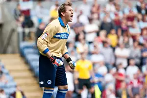 Shouting Intensely: Tomasz Kuszczak of Brighton & Hove Albion During Burnley vs. Brighton Npower Championship Match, September 1, 2012