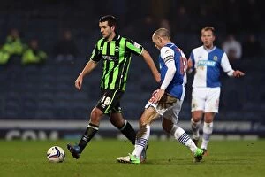 Images Dated 22nd January 2013: Showdown at Ewood Park: Brighton & Hove Albion vs. Blackburn Rovers (2012-13) - Away Game