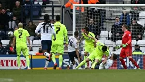 Images Dated 5th March 2016: Sky Bet Championship: Preston North End vs. Brighton and Hove Albion Clash at Deepdale (05MAR16)