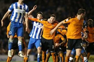 Images Dated 1st January 2016: Sky Bet Championship Showdown: Brighton & Hove Albion vs. Wolverhampton Wanderers (01.01.2016)