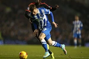 Images Dated 29th November 2014: Solly March in Action: Brighton and Hove Albion vs. Fulham, American Express Community Stadium