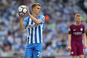 Manchester City 12AUG17 Prints: Solly March in Action: Brighton and Hove Albion vs Manchester City