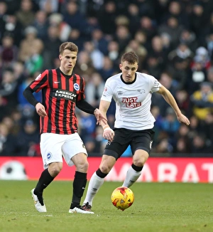 Derby County 06DEC14 Prints: Solly March in Action: Derby County vs