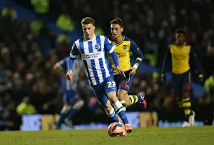 Arsenal 25JAN15 Prints: Solly March in Action: FA Cup 2015 - Brighton and Hove Albion vs. Arsenal