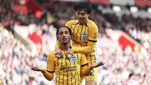 Scores A Goal 0 1 Prints: Southampton and Brighton and Hove Albion Premier League 22FEB25