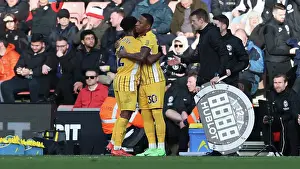 Substitution Prints: Southampton and Brighton and Hove Albion Premier League 22FEB25