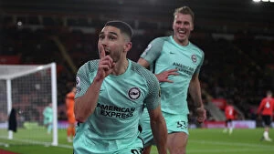 Brighton And Hove Albion Striker Neal Maupay 9 Gallery: Southampton v Brighton and Hove Albion Premier League 04DEC21