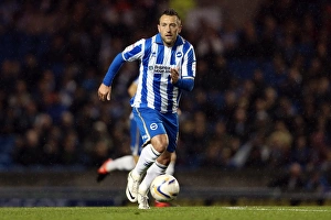 Ipswich Town - 02-10-2012 Prints: Stephen Dobbie in Action: Brighton & Hove Albion vs