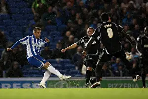 Ipswich Town - 02-10-2012 Prints: Stephen Dobbie's Long-Range Shot for Brighton & Hove Albion vs Ipswich Town