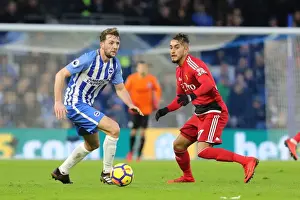Stephens vs. Pereyra: Intense Midfield Battle at Brighton and Hove Albion vs. Watford (23DEC17)