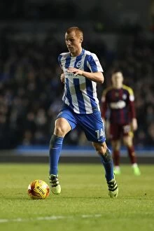 Images Dated 14th February 2017: Steve Sidwell of Brighton and Hove Albion in Action against Ipswich Town