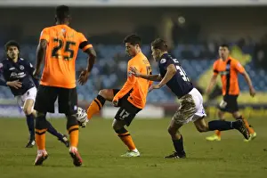 Millwall Prints: Teixeira in Action: Millwall vs. Brighton & Hove Albion, Championship Clash (17MAR15)