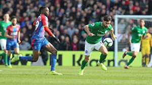 Crystal Palace 09MAR19 Collection: Thrilling Counter-Attack: Brighton and Hove Albion's E electric Escape from Crystal Palace