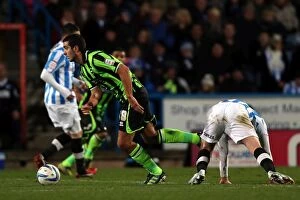 Images Dated 17th November 2012: A Thrilling Encounter: Brighton & Hove Albion vs. Huddersfield Town (2012-13 Season - Away Game)
