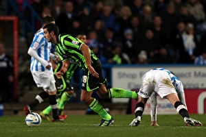 Huddersfield Town - 17-11-2012 Prints: A Thrilling Encounter: Brighton & Hove Albion vs