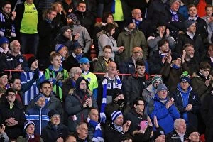 Images Dated 23rd February 2016: Thrilling Sky Bet Championship Showdown: Brighton and Hove Albion vs