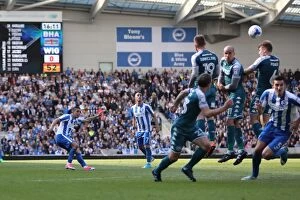 Images Dated 17th April 2017: A Tight Championship Clash: Brighton and Hove Albion vs. Wigan Athletic (17APR17)
