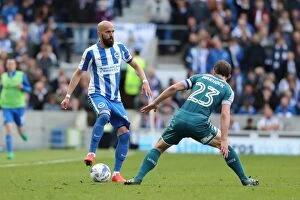 Images Dated 17th April 2017: A Tight Championship Clash: Brighton and Hove Albion vs. Wigan Athletic (17th April 2017)