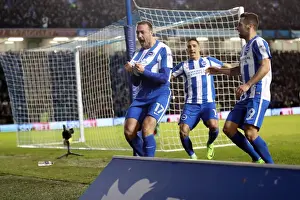 And Celebrates Prints: Tight Championship Clash: Brighton & Hove Albion vs. Newcastle United (28FEB17)