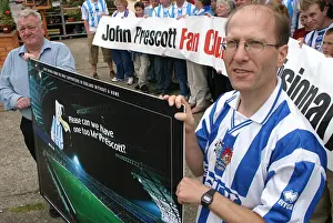 Tim Carder's Giant Postcard for East Hull Labour Party: A Footballing Gesture of Support (Brighton & Hove Albion FC)