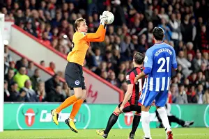 AFC Bournemouth 19SEP17 Prints: Tim Krul Saves for Brighton and Hove Albion in EFL Cup Clash against Bournemouth (19SEP17)