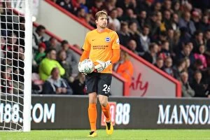 Images Dated 19th September 2017: Tim Krul's Saving Grace: Brighton and Hove Albion vs. Bournemouth in EFL Cup (19SEP17)