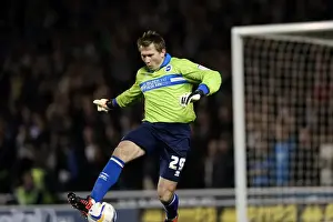 Leeds United - 02-11-2012 Prints: Tomasz Kuszczak Clears the Ball for Brighton & Hove Albion Against Leeds United
