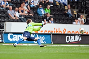 Hull City - 18-08-2012 Collection: Tomasz Kuszczak saves Hull City Brighton HA 120818
