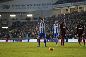 Ipswich Town 14FEB17 Prints: Tomer Hemed Scores Dramatic Penalty for Brighton & Hove Albion Against Ipswich Town (14 February 2017)