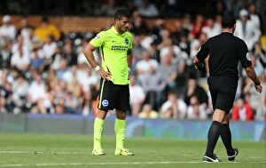 Images Dated 15th August 2015: Tomer Hemed Scores Penalty: Brighton Secure 2-1 Victory Over Fulham (August 15, 2015)