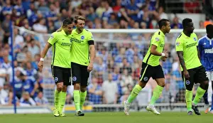 Ipswich Town 29AUG15 Prints: Tomer Hemed Scores Stunner: Dale Stephens Assists in Brighton's Win Against Ipswich Town (Championship 2015)