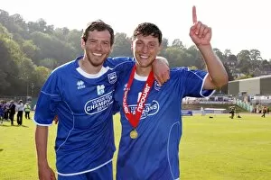 2011 League 1 Winners Collection: Tommy Elphick and Gordon Greer