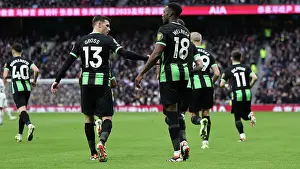 Takes A Penalty And Scores A Goal 0 1 Prints: Tottenham Hotspur v Brighton and Hove Albion Premier League 10FEB24