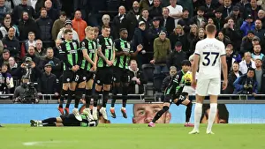 A Defensive Wall Prints: Tottenham Hotspur v Brighton and Hove Albion Premier League 10FEB24