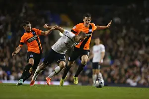 Tottenham Hotspur 29OCT14 Prints: Tottenham vs. Brighton: A Battle of Wits - Forster-Caskey and Dunk in Deep Focus