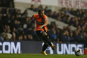 Tottenham Hotspur 29OCT14 Prints: Tottenham vs. Brighton: Inigo Calderon in Action during the Capital One Cup Showdown