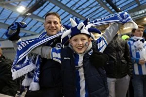 Images Dated 9th February 2013: Unforgettable Crowd Moments at The Amex Stadium: Brighton & Hove Albion (2012-13)