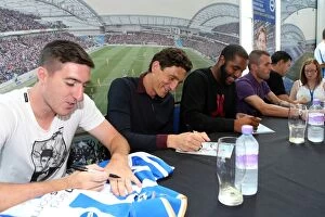 Images Dated 3rd September 2013: Unforgettable Fan Interactions: Brighton & Hove Albion FC Club Shop Signing Event, September 2013