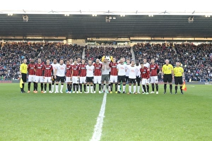 Derby County 06DEC14 Prints: Unforgettable Moment: Brighton and Hove Albion's Team Photo Triumph at Derby County (2014 Sky Bet Championship)