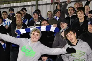 Crowd Shots (Withdean Era) Prints: United in Faith: Brighton & Hove Albion FA Cup Fans at Woking, November 2010 (Crowd Shots)