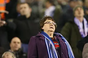 Millwall Prints: Unwavering Albion: Brighton and Hove Fans Passionate Support at Millwall Championship Match (17MAR15)