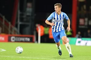 Images Dated 19th September 2017: Uwe Huenemeier Defends: Bournemouth vs. Brighton and Hove Albion in EFL Cup (19SEP17)