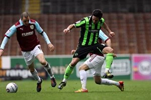 Images Dated 6th April 2012: Vicente Rodriguez of Brighton & Hove Albion in Action against Burnley, Npower Championship