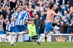 Vicente Scores Free Kick: Brighton Takes 1-0 Lead Over Portsmouth (March 10, 2012)
