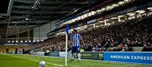 Watford - 17-04-2012 Prints: Vicente Takes Corner Kick for Brighton & Hove Albion against Watford, April 2012