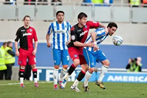 Portsmouth - 10-03-12 Prints: Vicente's Championship Battle: Brighton & Hove Albion vs Portsmouth at Amex Stadium (March 10)