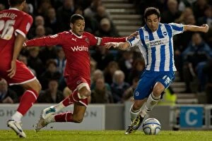 Images Dated 10th April 2012: Vicente's Glory: Brighton & Hove Albion vs. Reading, NPower Championship (10th April 2012)