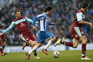 Burnley - 23-02-2013 Prints: Vicente's Thrilling Performance: Brighton & Hove Albion vs Burnley