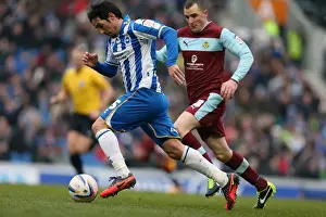 Burnley - 23-02-2013 Prints: Vicente's Triumph: Man of the Match Performance in Brighton & Hove Albion vs