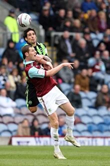 Images Dated 6th April 2012: Vicente's Unyielding Spirit: A Defiant Moment for Brighton & Hove Albion at Burnley (April 6, 2012)